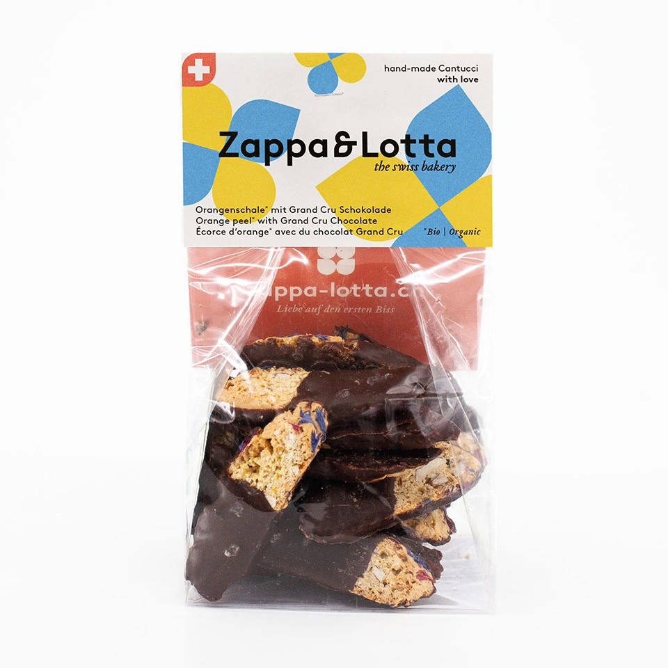 Cantucci Orange mit Schokolade